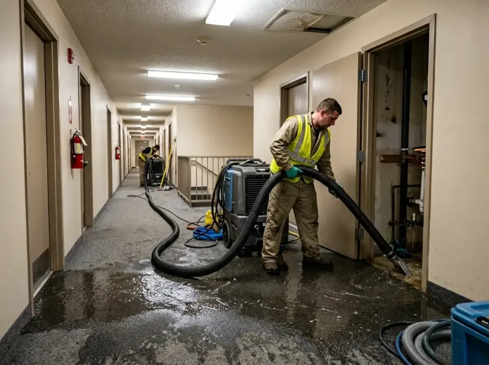 multi-unit-apartment-hallway-f-005 — frequently asked questions, Emergency Burst Pipe Water Extraction & Removal in Seven Co…